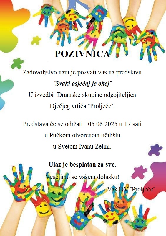 pozivnica vrtić
