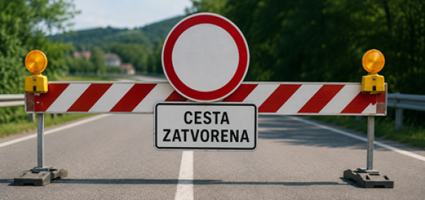 Privremeno zatvaranje ceste na području Svete Helene