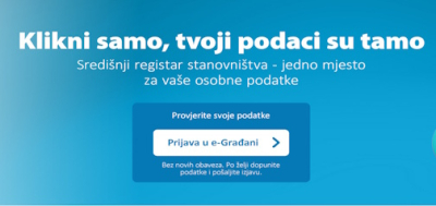 Poziv građanima na provjeru podataka u Središnjem registru stanovništva